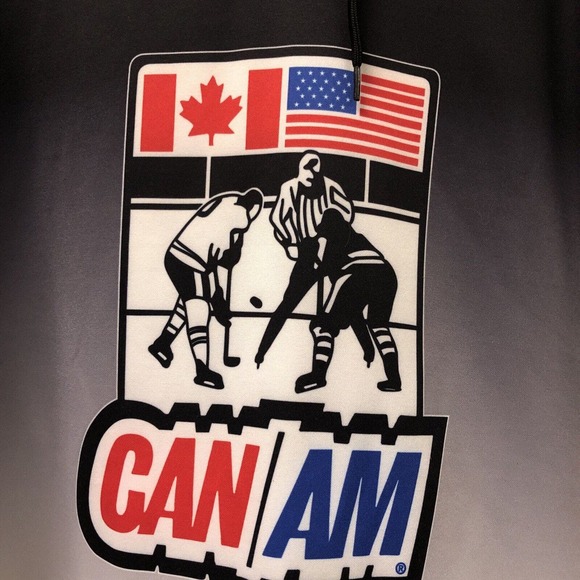Can-Am Men's XL Premium Pullover Hoodie‎ Sweatshirt Can/Am Canada America Hockey - Picture 4 of 8